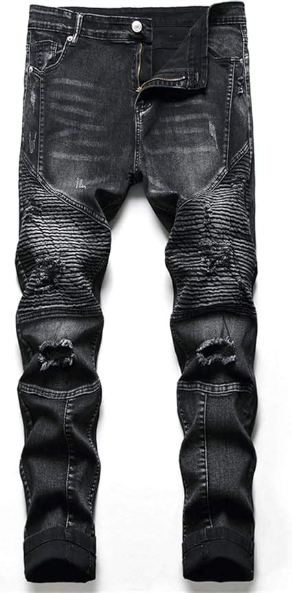 Jeans Strappati Uomo ’ nero .